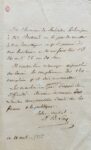 Lettre de Jean-Baptiste Say à Arthus Bertrand après la publication de "De l'Angleterre et des Anglais"