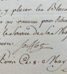 Soufflot donne ses instructions pour des blocs de pierre destinés au Louvre