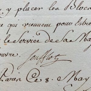 Soufflot donne ses instructions pour des blocs de pierre destinés au Louvre