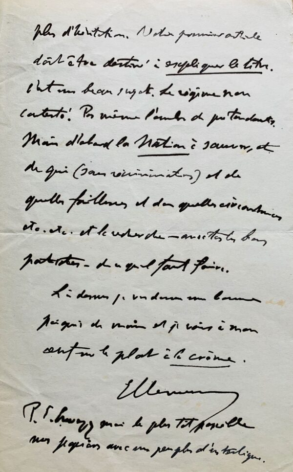 Georges Clemenceau inspiré par la poésie des paysages de Saint-Vincent-sur-Jard