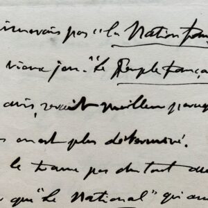 Clemenceau aide André Tardieu au choix du titre de son journal