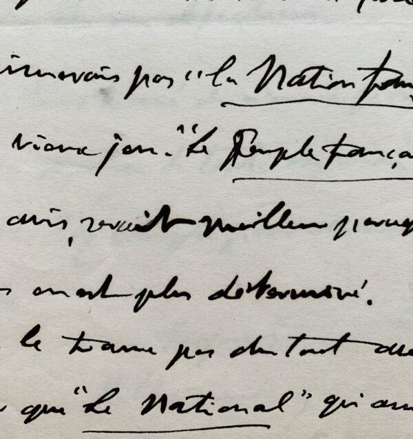 Clemenceau aide André Tardieu au choix du titre de son journal