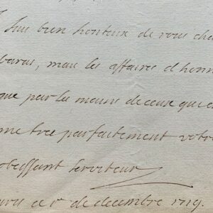 Deux longues lettres du duc du Maine au sujet de son conflit avec la duchesse de Saint-Aignan sur la possession de certaines terres