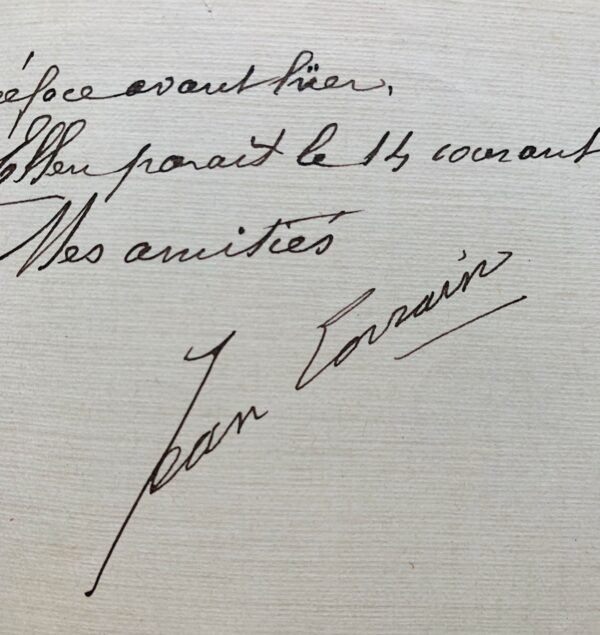 5 lettres de Jean Lorrain écrites quelques jours avant son décès