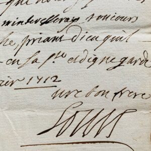 Louis XIV effondré après la mort de l'héritier du trône, le duc de Bourgogne