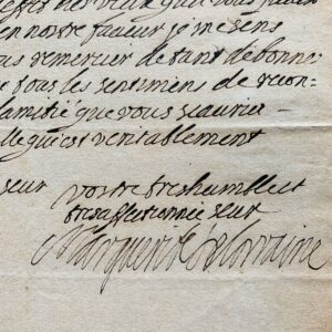 Marguerite de Lorraine annonce le décès de son fils Jean-Gaston d'Orléans