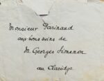 Marcel Pagnol désire s'entretenir avec Michel Simon et Georges Simenon
