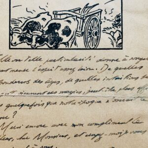 Henri Pourrat félicite Claude Seignolle pour son ouvrage sur les sorciers de Sologne