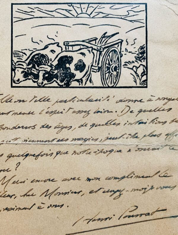 Henri Pourrat félicite Claude Seignolle pour son ouvrage sur les sorciers de Sologne