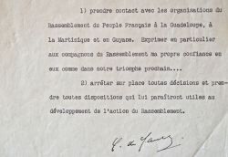 De Gaulle donne ses instructions à Jacques Foccart pour une mission aux Antilles.