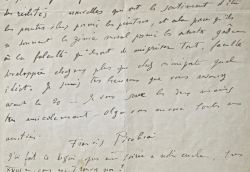 Amère lettre de Francis Picabia sur les artistes des Réalités nouvelles.