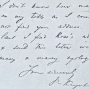 L'anarchiste russe Piotr Kropotkine prend du retard dans son courrier.