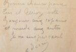 Étonnante lettre scabreuse et délirante d'André Derain.