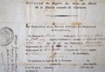 Acte de libération d'un détenu de la prison de Clairvaux, en 1829.
