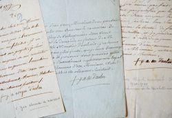 4 lettres d'évêques d'Autun, XVIIIe-XIXe.