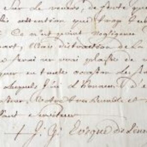 Mgr Du Coëtlosquet, évêque de Limoges, confus de sa distraction.