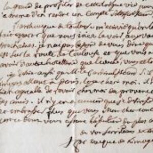 Belle correspondance de l'évêque de Limoges, Prosper de Tournefort.