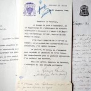 Quatre lettres d'évêques du Mans.
