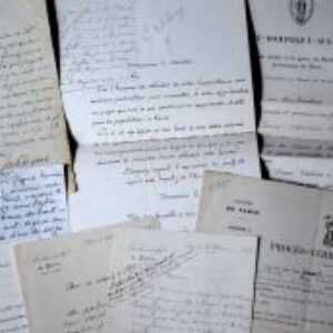 Important ensemble de lettres d'archevêques de Paris, XVIIIe-XIXe.