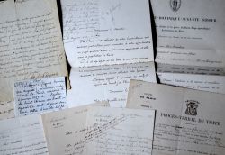 Important ensemble de lettres d'archevêques de Paris, XVIIIe-XIXe.