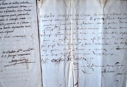 Deux documents signés par des évêques de Viviers des XVIe et XVIIIe