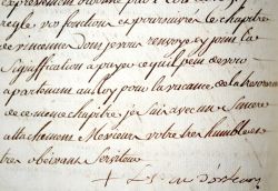 Contestation du droit d'économat sur la Sainte-Chapelle de Vincennes.