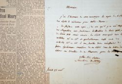 Le futur cardinal d'Astros tente de récupérer les oeuvres d'art de Notre-Dame.