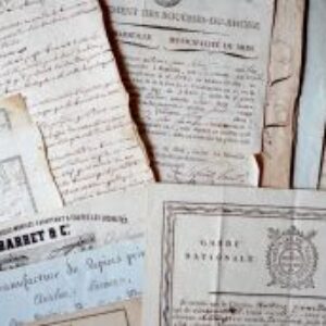 Bel ensemble de documents XVIIIe-XIXe sur Marseille.