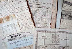 Bel ensemble de documents XVIIIe-XIXe sur Marseille.