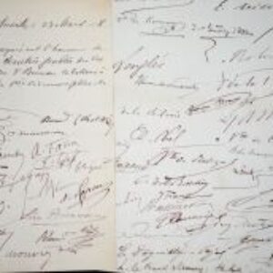 Deux pétitions signées par 60 députés sur les élections à Périgueux en 1878.
