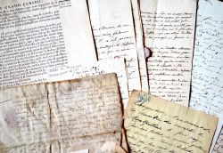 Bel ensemble de documents XVIe-XIXe sur l'Ardèche.