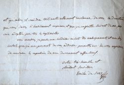 Emile de Suze donne son avis sur le nouveau député d'Espalion, Guillaume Amans Pons.