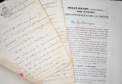 4 documents XVIIIe-XIXe sur la Creuse.