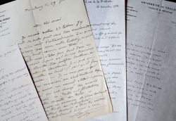 Correspondance de personnalités toulousaines adressée au spéléologue Norbert Casteret.