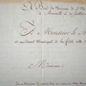 L'amirauté anglaise rend hommage à Marseille après la chute de Napoléon.