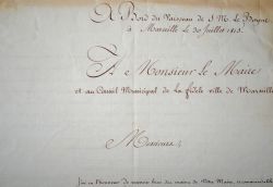 L'amirauté anglaise rend hommage à Marseille après la chute de Napoléon.