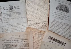 Ensemble de documents XVIIe-XXe sur la Marne.