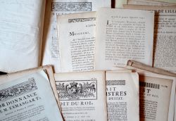 Ensemble de 39 imprimés du XVIIIe sur Lille et la région du Nord.