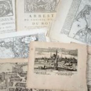 Saint-Omer : 6 gravures, 1 rare opuscule et 2 imprimés, XVIe-XVIIIe.