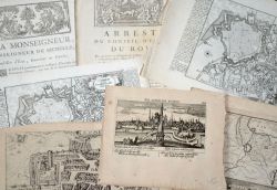 Saint-Omer : 6 gravures, 1 rare opuscule et 2 imprimés, XVIe-XVIIIe.