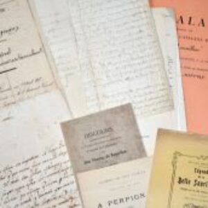 Ensemble de 12 documents XVIe-XXe sur les Pyrénées-Orientales.