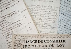 Ensemble de documents anciens sur la Haute-Saône.