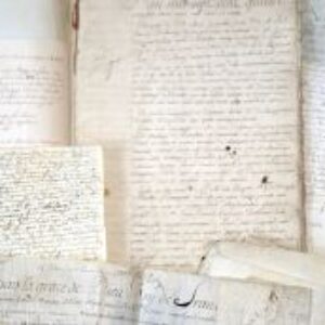 Archives de la famille Duchesnoy, XVIIe-XVIIIe, avec une signature de Colbert.