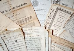 Bel ensemble de documents XVIIIe-XIXe sur la Vendée.