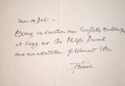 Ironique lettre de Pierre-Yves Trémois sur les académiciens.