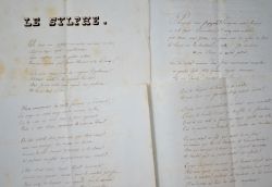 La Grande Chartreuse, manuscrit en vers du milieu du XIXe.