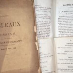 3 catalogues XIXe d'expositions et collections de peintures.