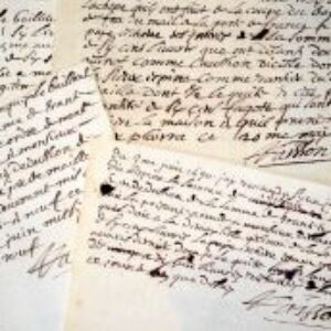 Ensemble de quittance du XVIIe pour le Jeu de Mail.