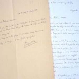 Roger Ikor candidate pour entrer à l'Académie Française auprès de Félicien Marceau.