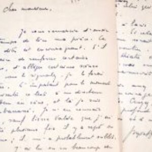 Georges Montforez remercie Félicien Marceau concernant son projet de pièce.